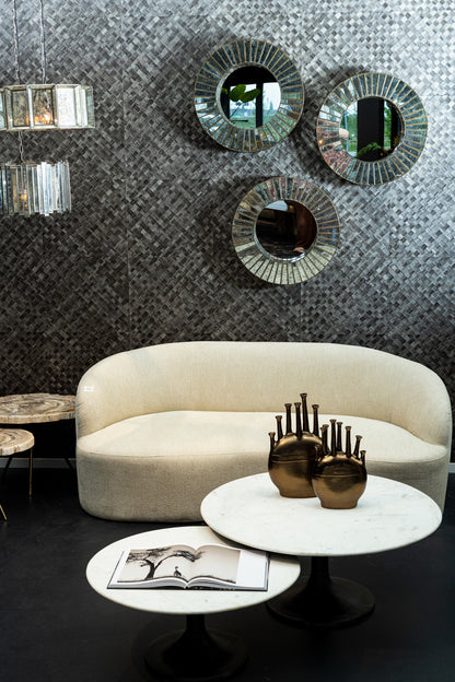 Bohne Cream 9901 Nanci Fabric 2 Seater Sofa PTMD