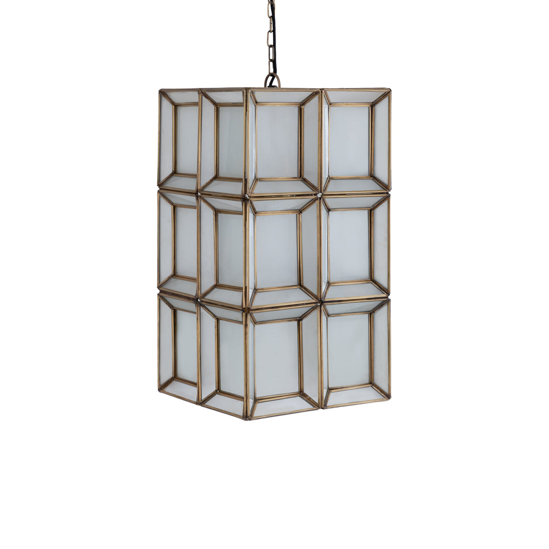 Layra White Milk Glass Hanging Lamp Antique PTMD