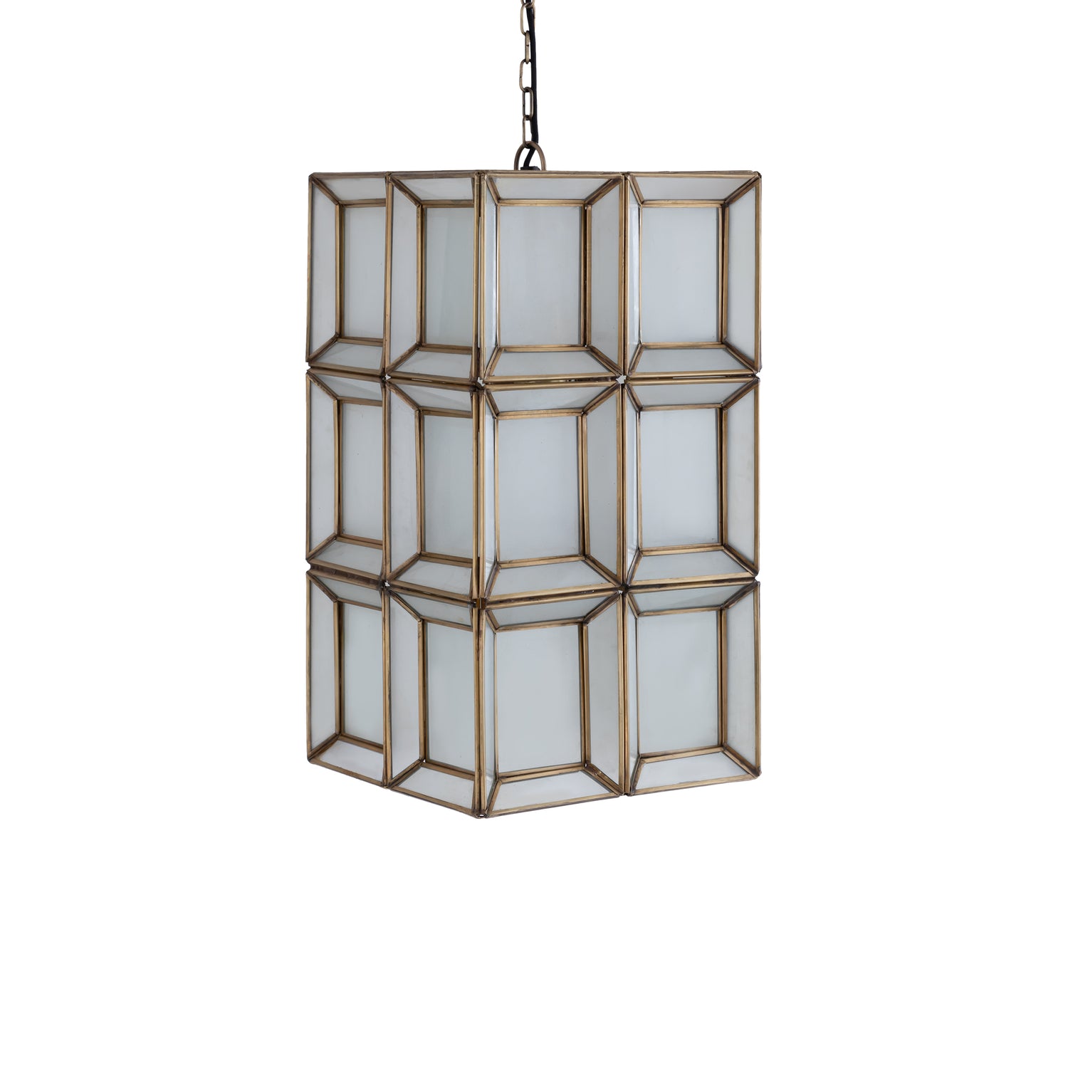 Layra White Milk Glass Hanging Lamp Antique PTMD