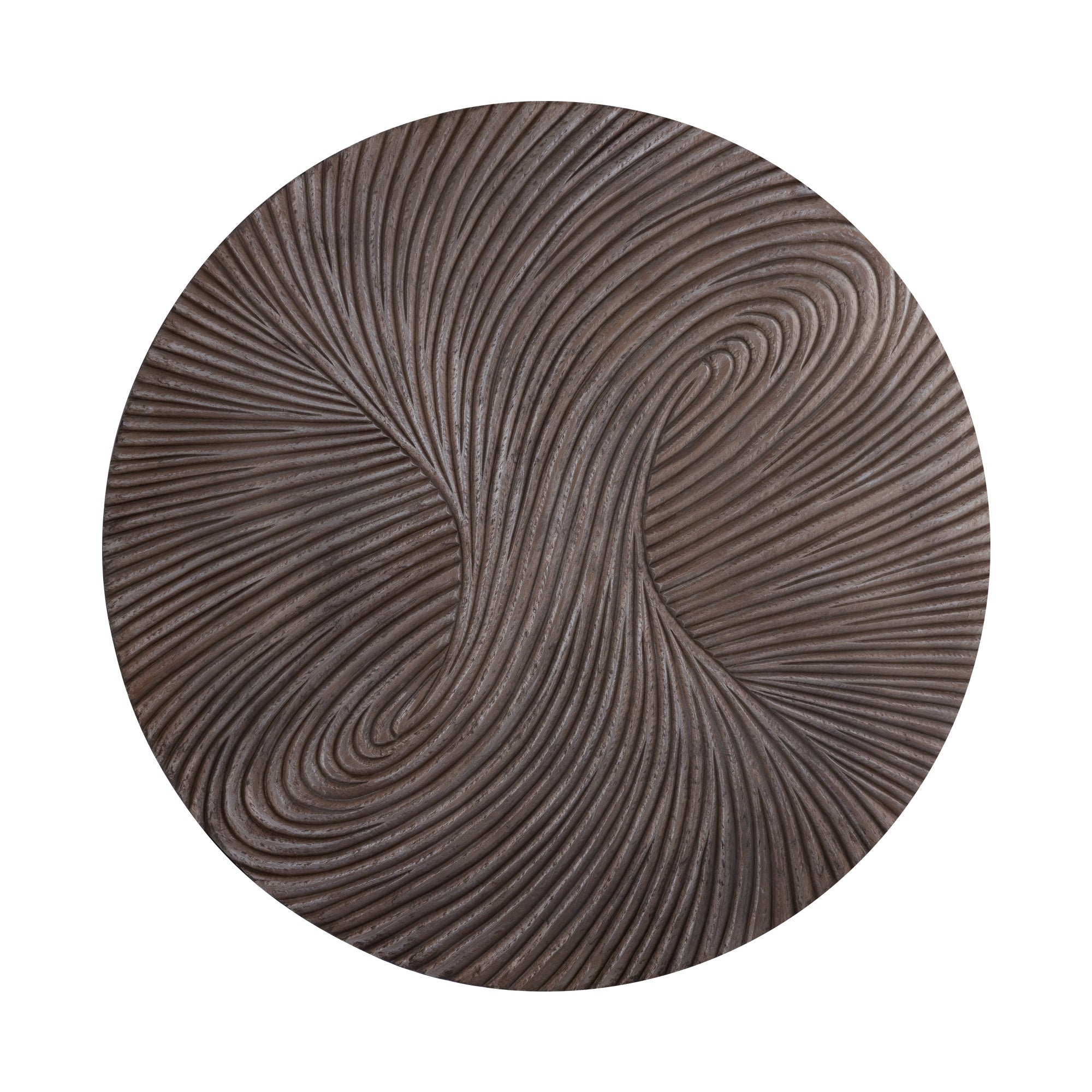 Wandpaneel Wiktor M - Ø120cm - MDF - Bruin PTMD