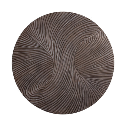 Wandpaneel Wiktor M - Ø120cm - MDF - Bruin PTMD