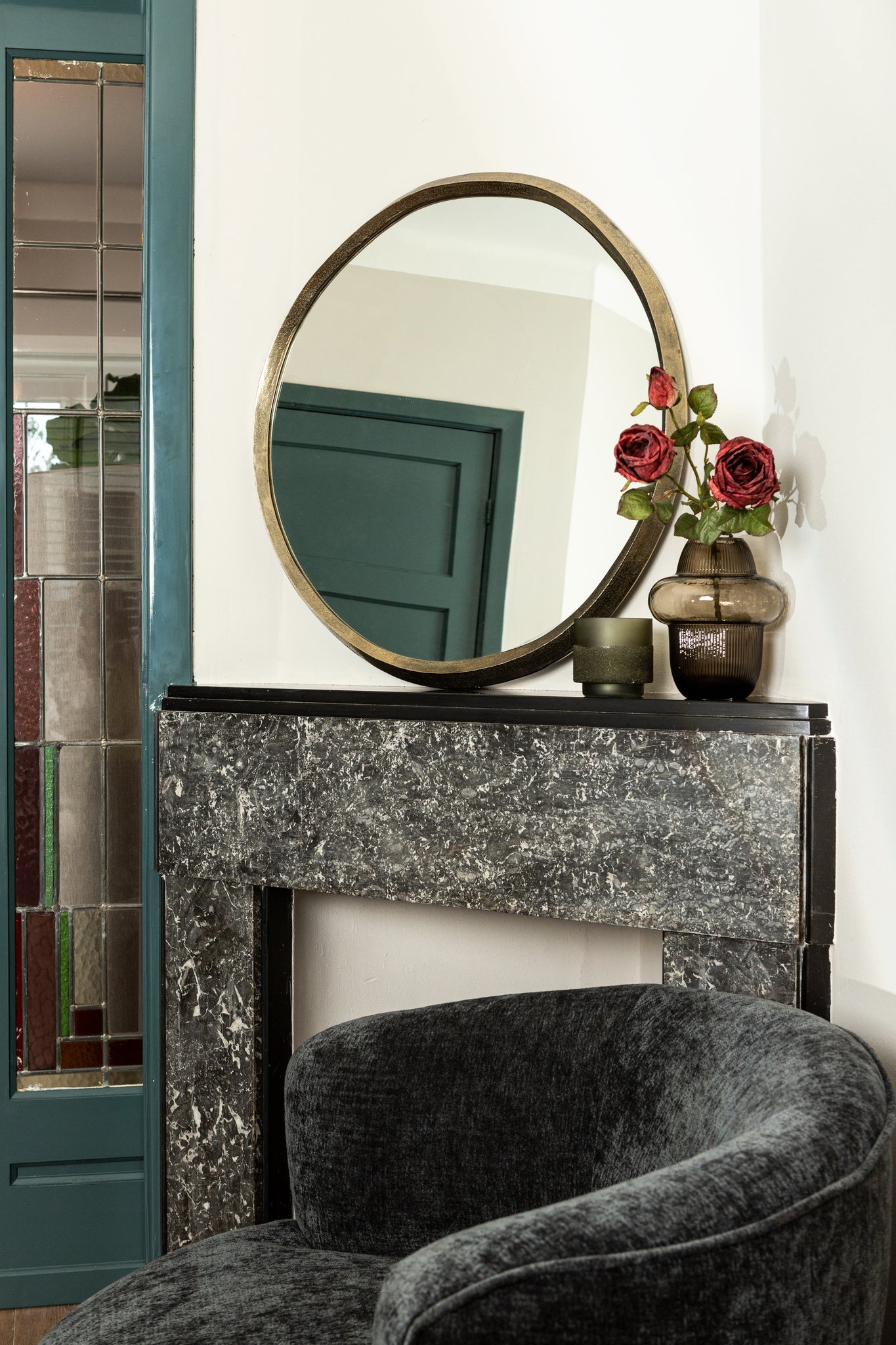 Limara Spiegel - 75x75x2 cm - Aluminium - Messing PTMD