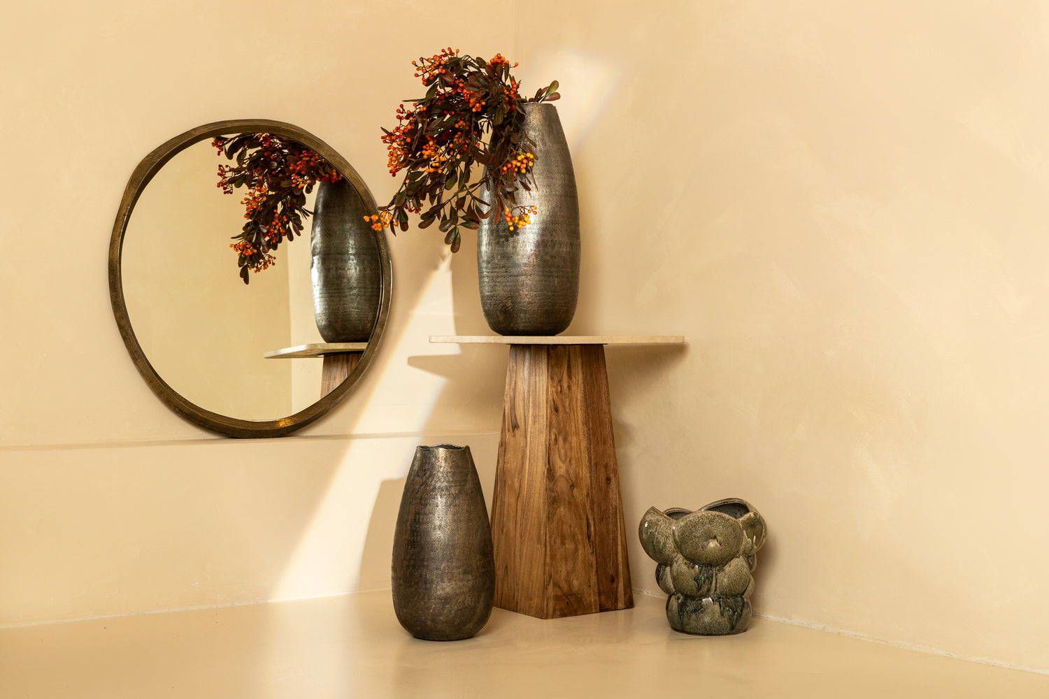 Limara Spiegel - 75x75x2 cm - Aluminium - Messing PTMD