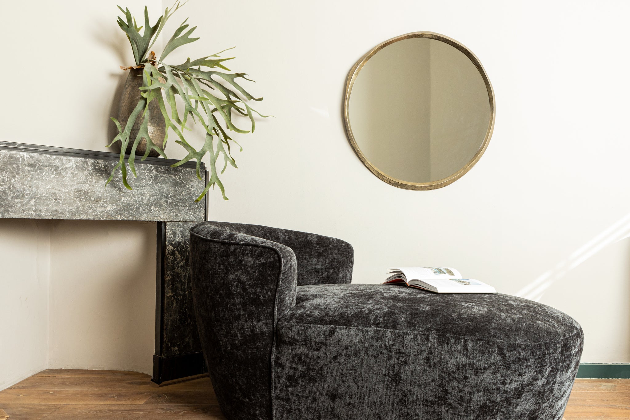 Limara Spiegel - 75x75x2 cm - Aluminium - Messing PTMD