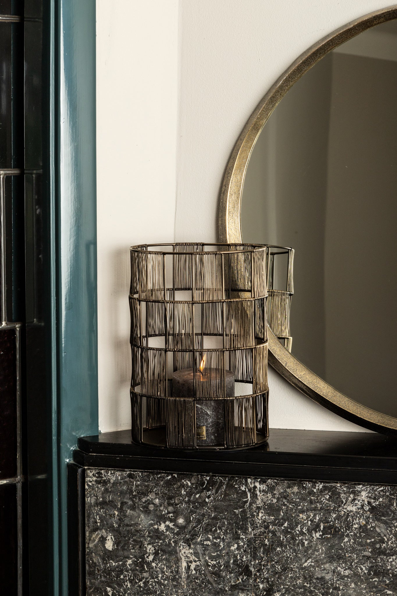 Limara Spiegel - 75x75x2 cm - Aluminium - Messing PTMD