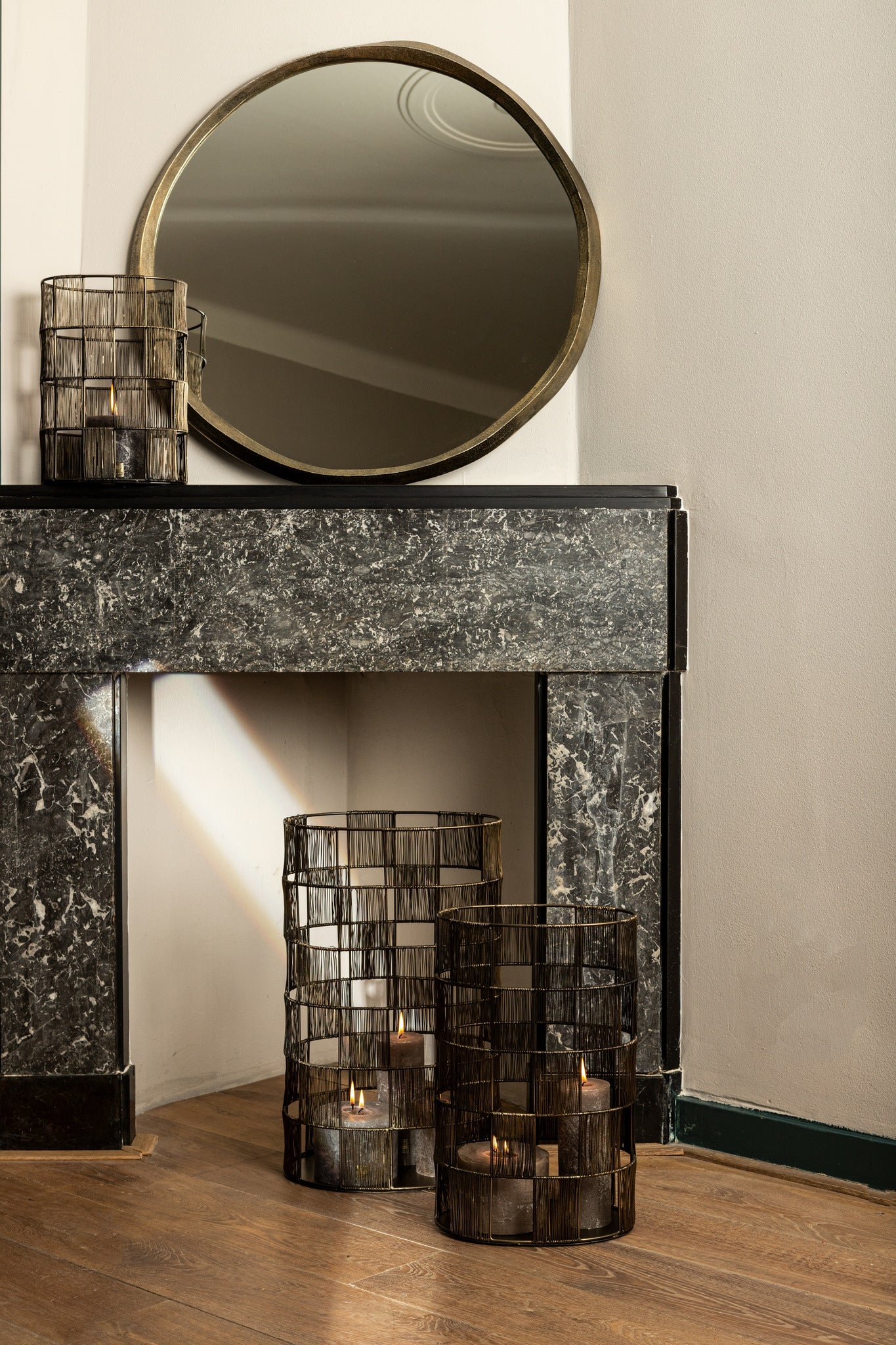 Limara Spiegel - 75x75x2 cm - Aluminium - Messing PTMD