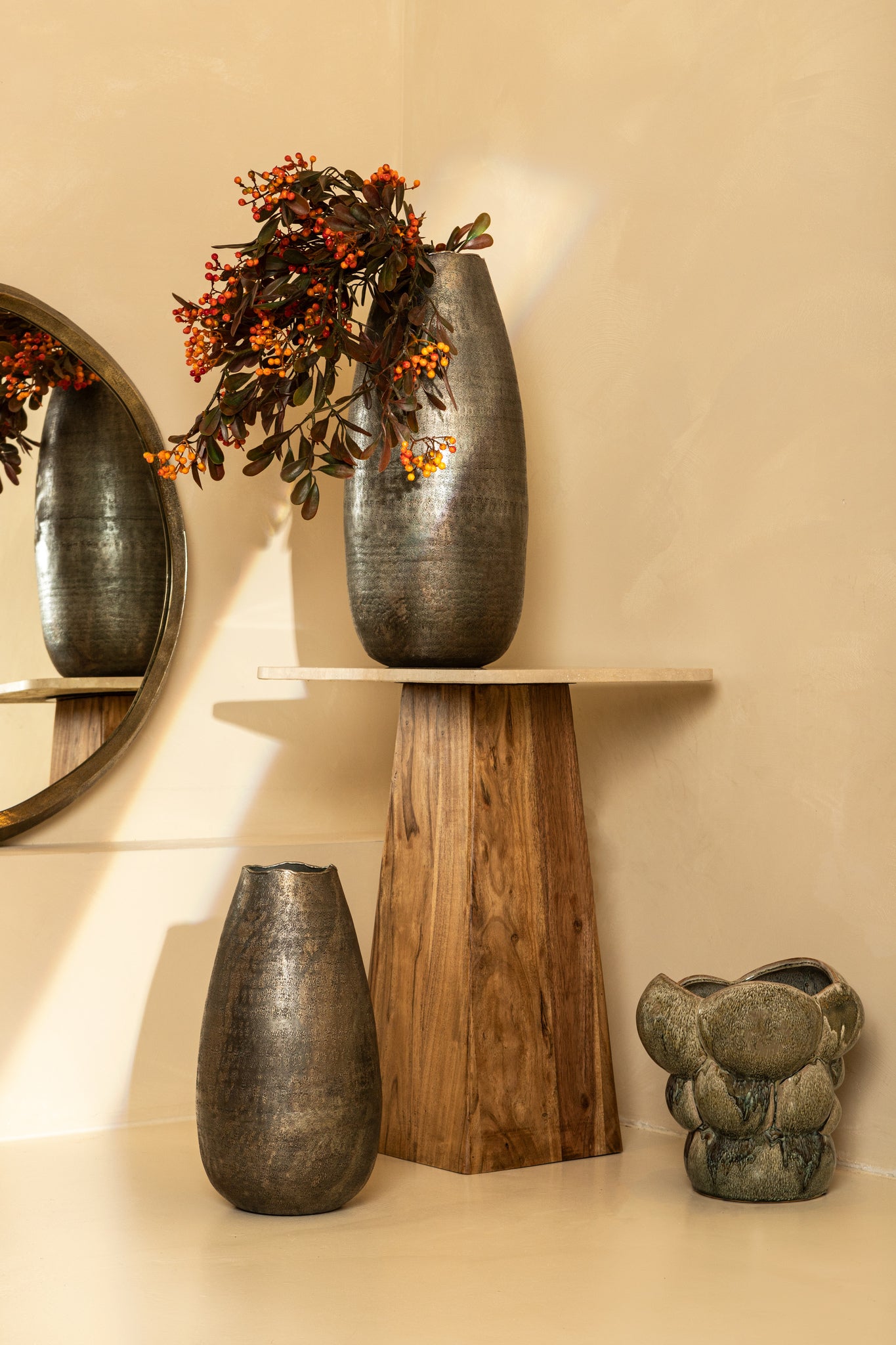 Limara Spiegel - 75x75x2 cm - Aluminium - Messing PTMD