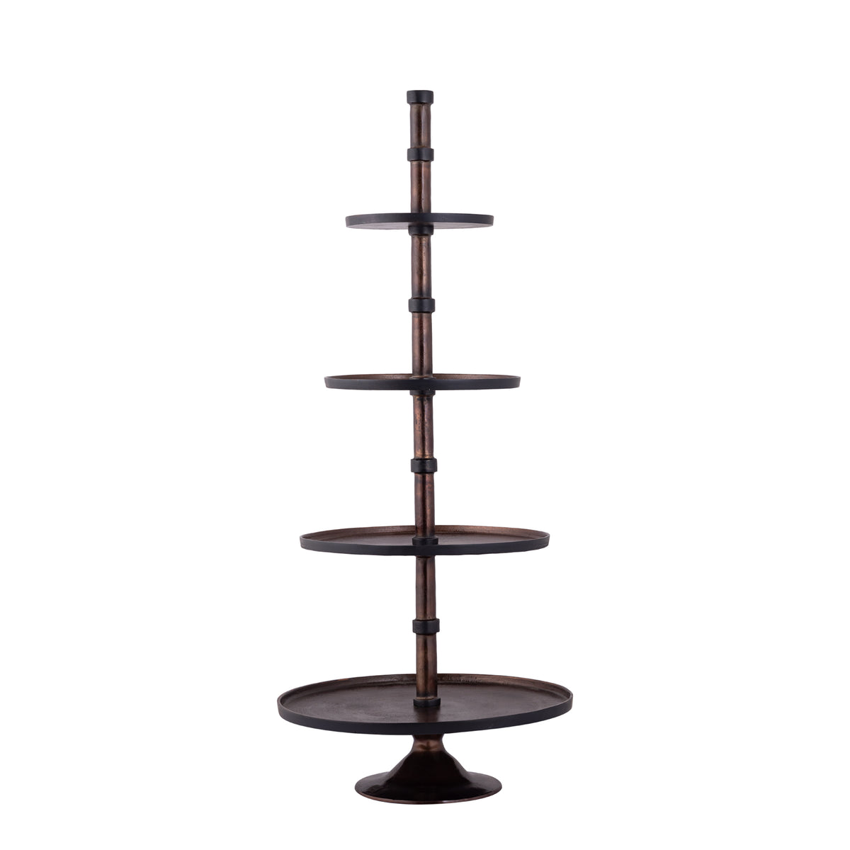 Glinda Copper Alu Etagere Round L PTMD