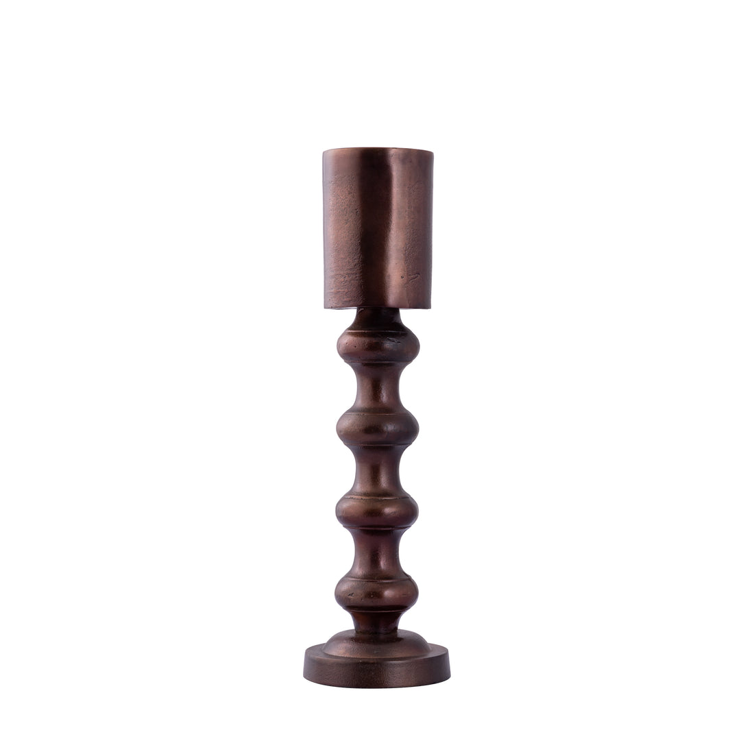 Nessa Copper Alu Candle Holder With Bulbs L H45cm PTMD
