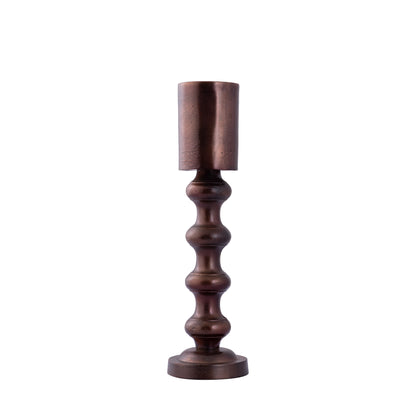 Nessa Copper Alu Candle Holder With Bulbs L H45cm PTMD