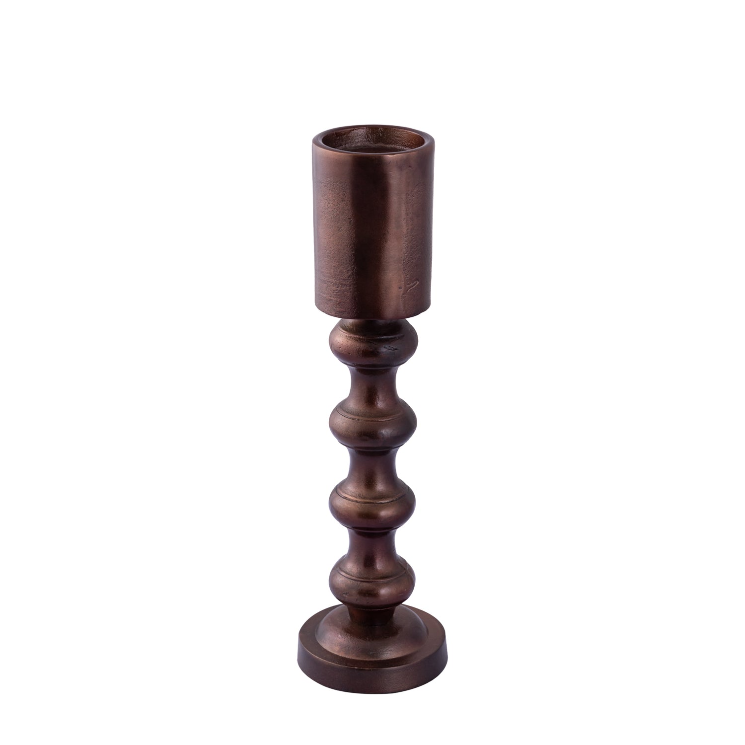 Nessa Copper Alu Candle Holder With Bulbs L H45cm PTMD