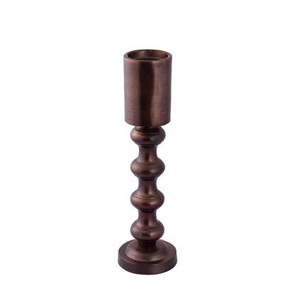 Nessa Copper Alu Candle Holder With Bulbs L H45cm PTMD
