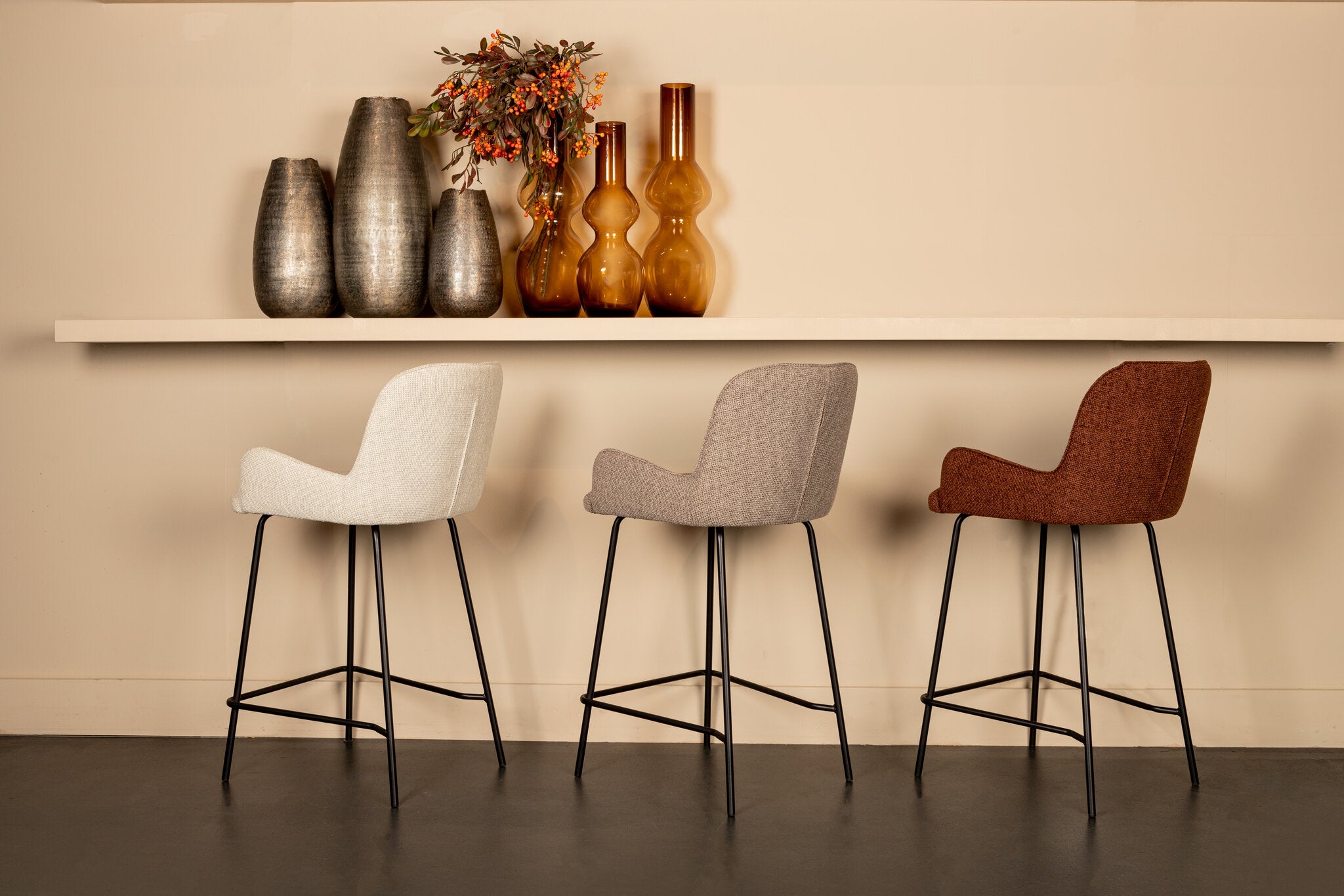 Leander Beige Barkruk PTMD