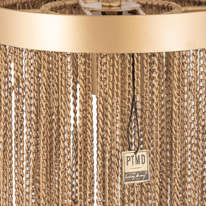 Brenton Gold iron chains round hanging lamp S PTMD