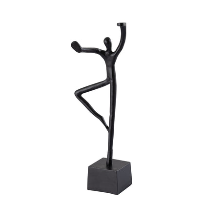 Eagen Black casted alu statue kung fu man PTMD