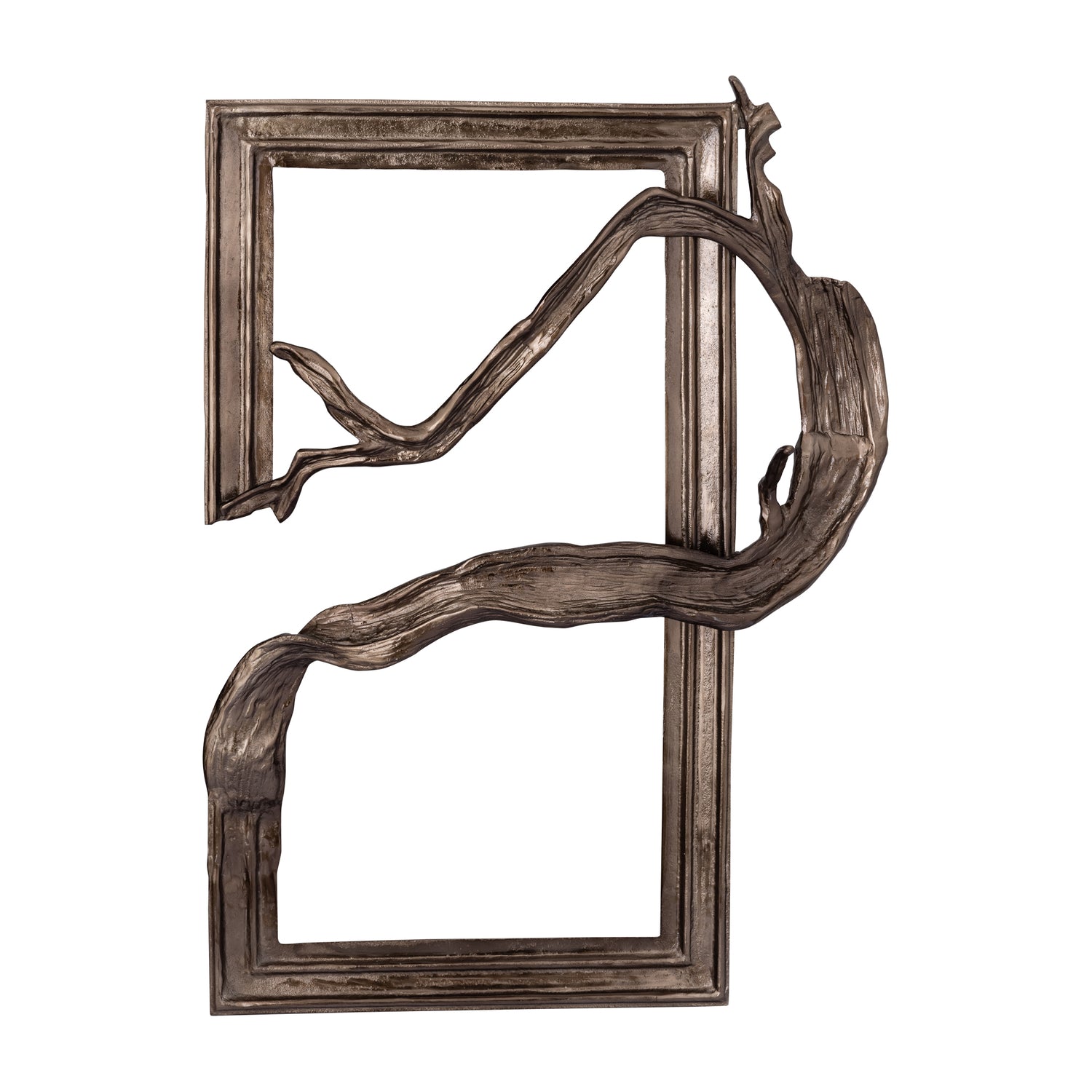 Wandpaneel Heleena - 99x13x101 cm - Aluminium - Zwart PTMD