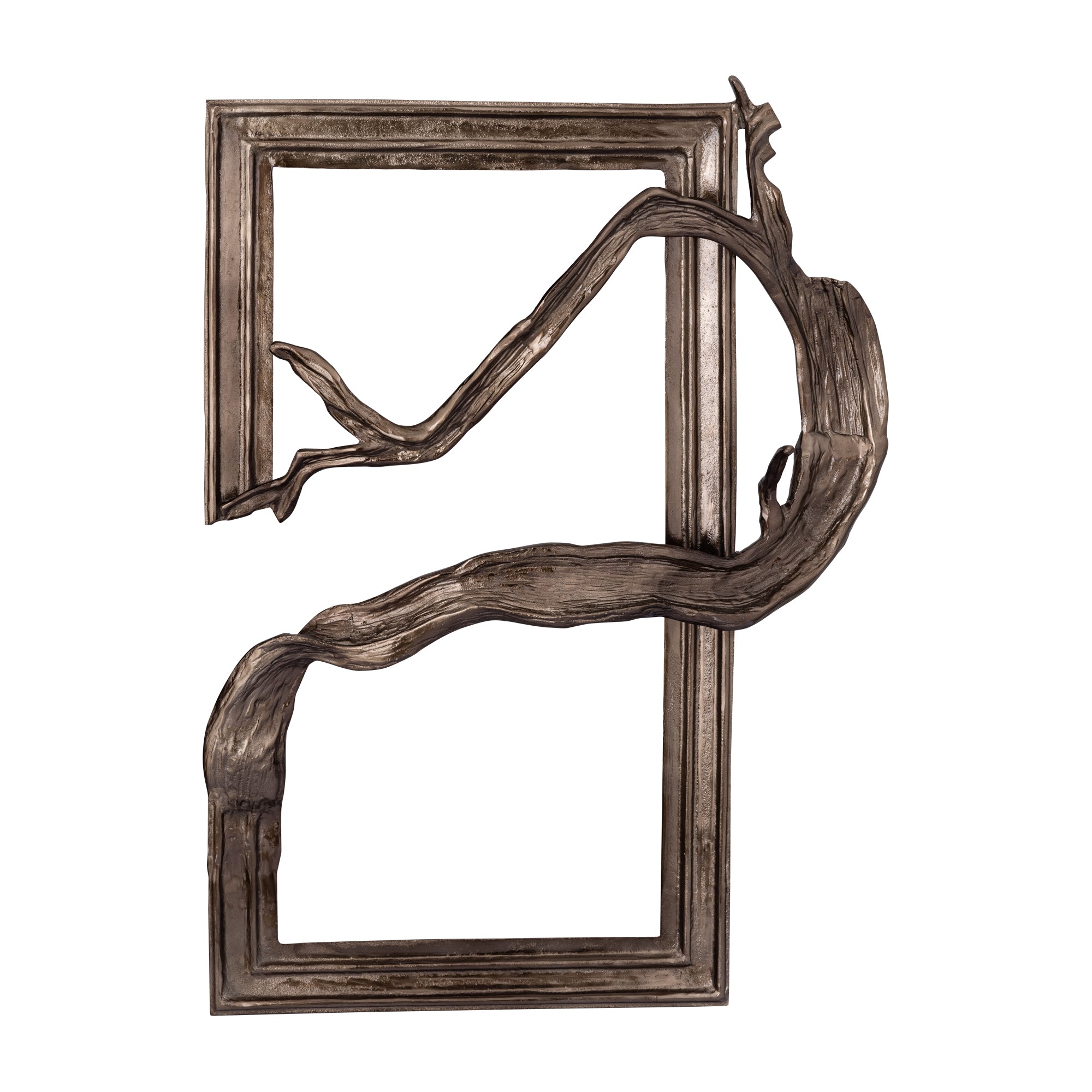 Wandpaneel Heleena - 99x13x101 cm - Aluminium - Zwart PTMD