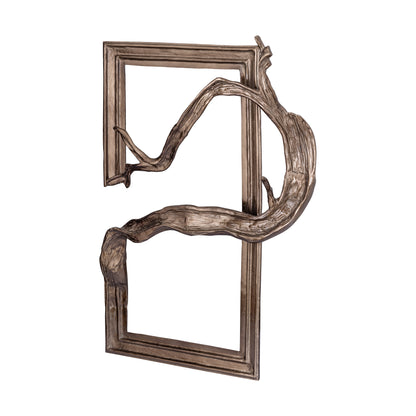 Wandpaneel Heleena - 99x13x101 cm - Aluminium - Zwart PTMD