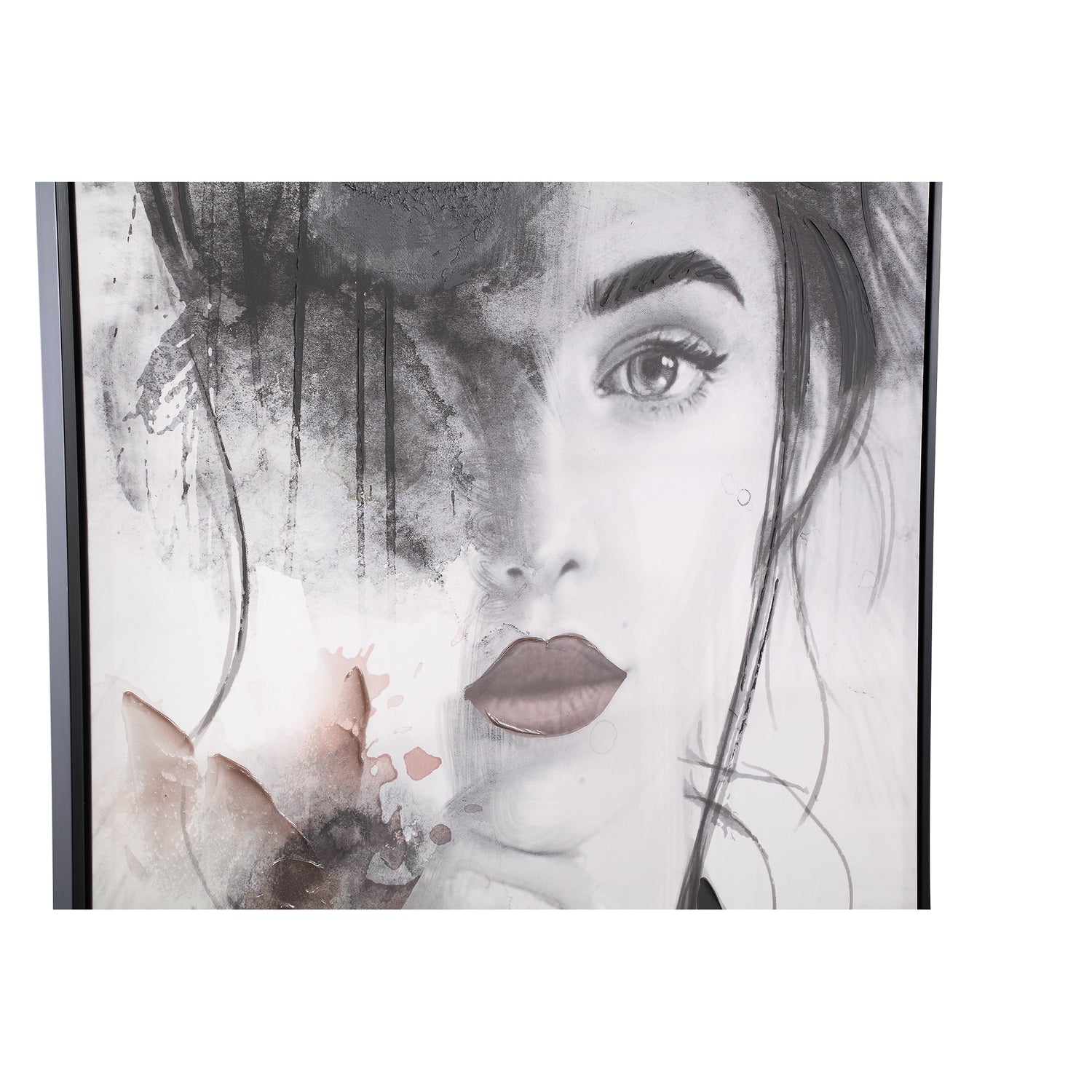Annelies Black Polyester Painting Woman PTMD