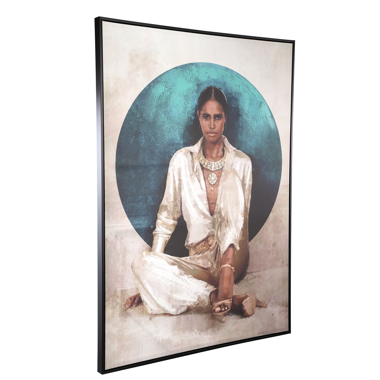 Lilyann Naturel Polyester Painting Woman Large PTMD