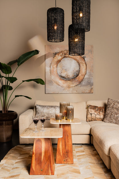Arianna Ring - 120x4x120 cm - Canvas - Bruin PTMD