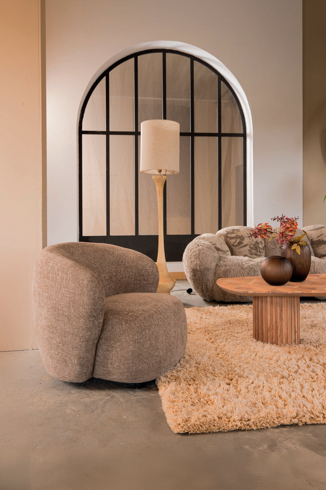 Aphrodite Taupe Fauteuil legacy 3 mink PTMD
