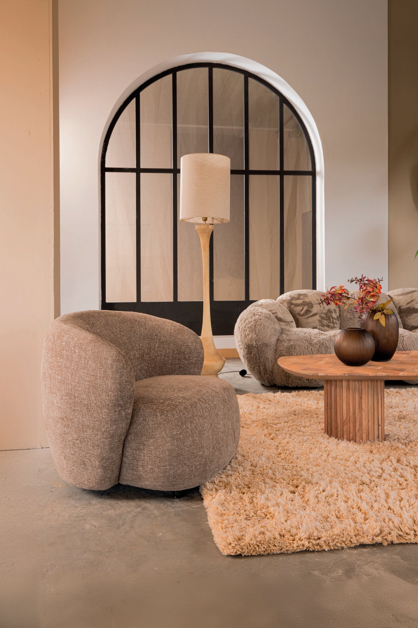 Aphrodite Taupe Fauteuil legacy 3 mink PTMD
