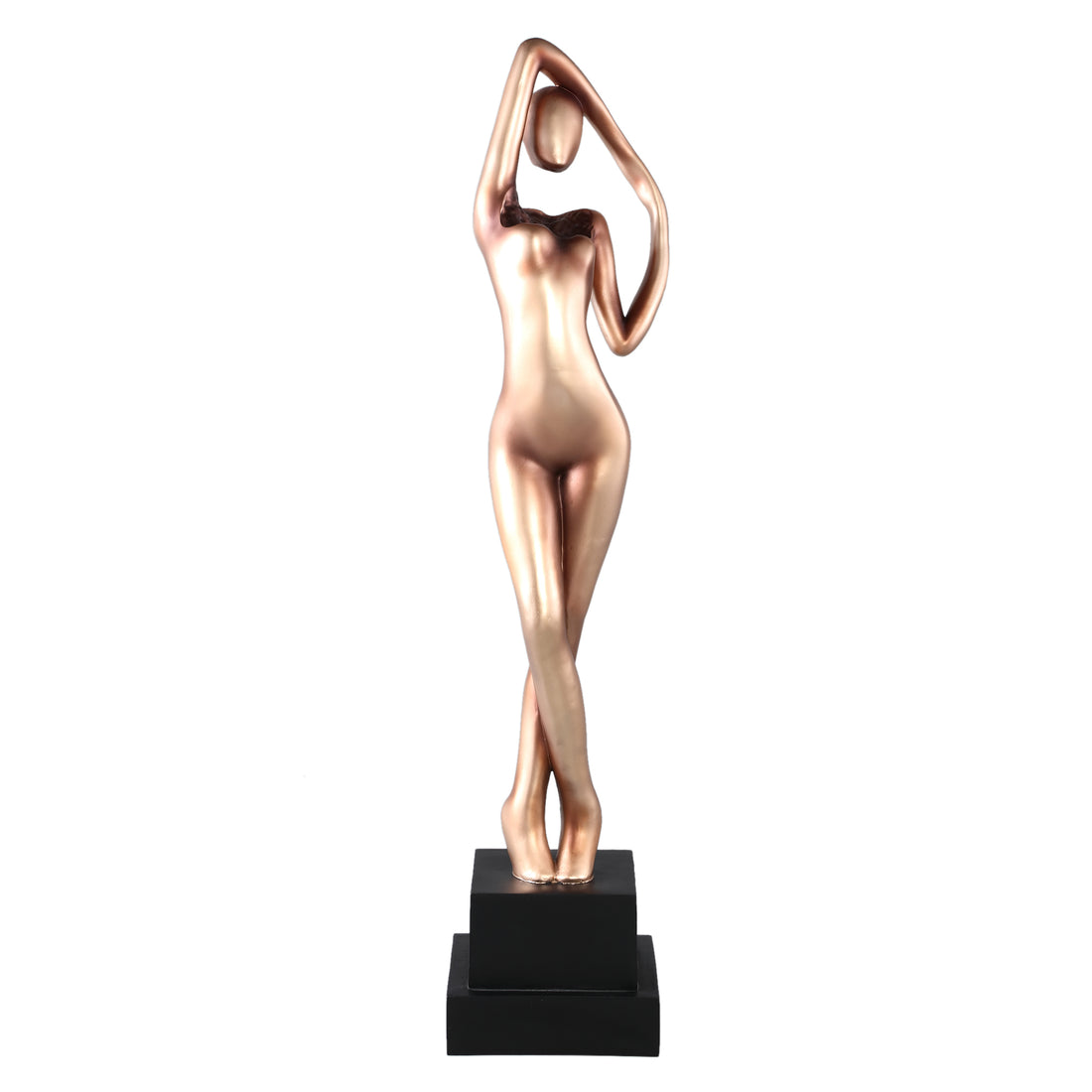 Deco Object Leonne - 20x19x92 cm - Polyester - Goud PTMD