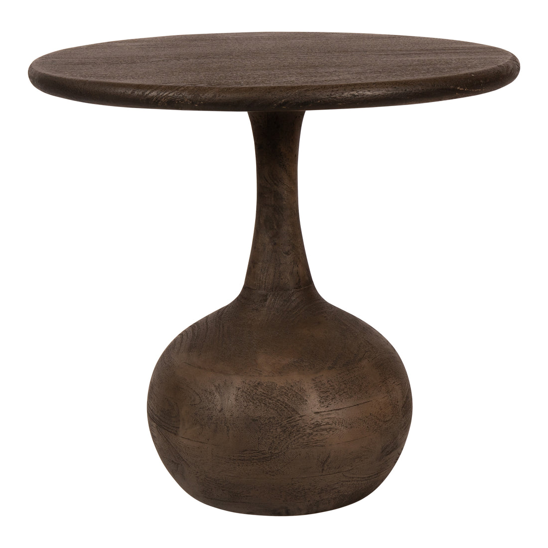 Flos Grey Mango Wooden Side Table Round PTMD