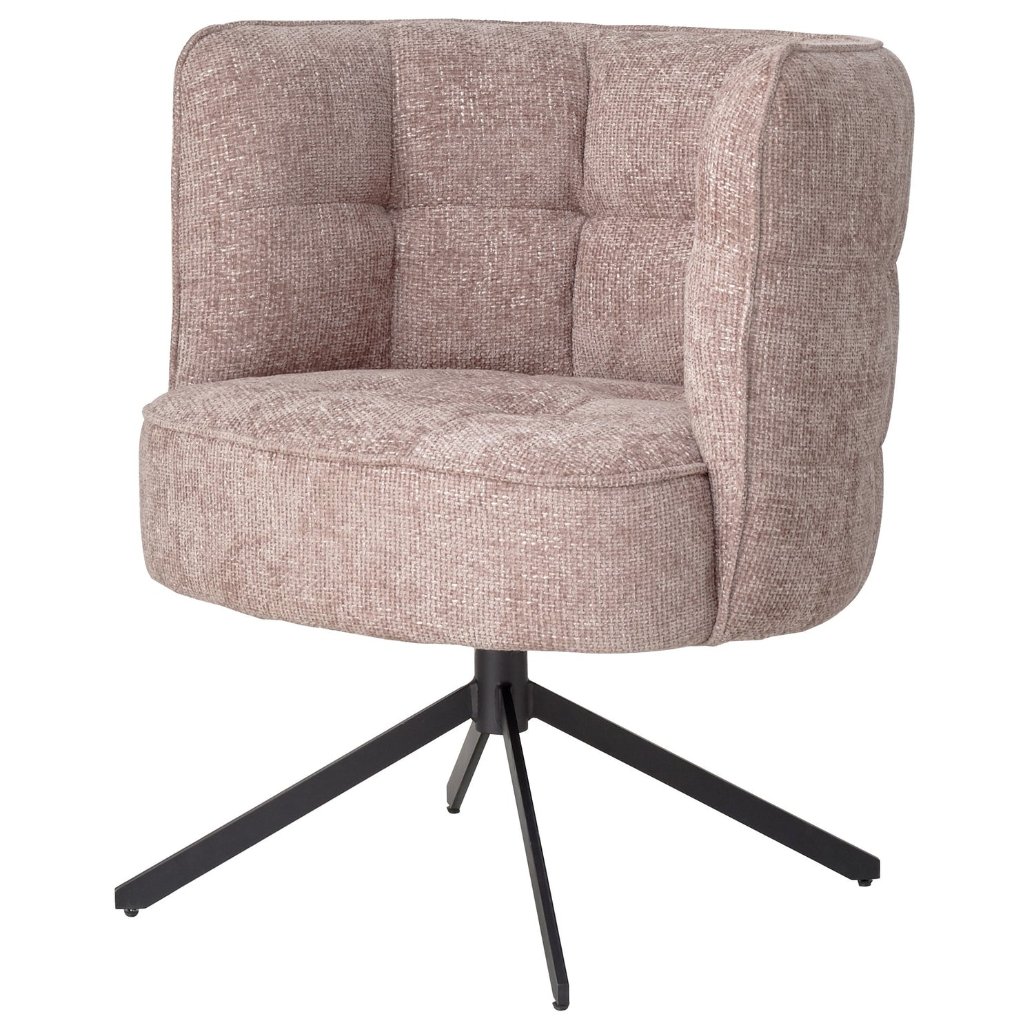 Odin Pink diningchair legacy 14 flamingo black leg PTMD