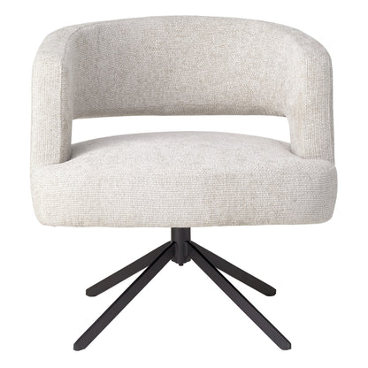 Baldr Cream dining chair legacy 15 dove black leg PTMD