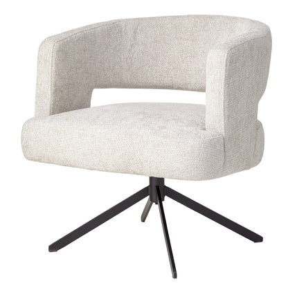 Baldr Cream dining chair legacy 15 dove black leg PTMD