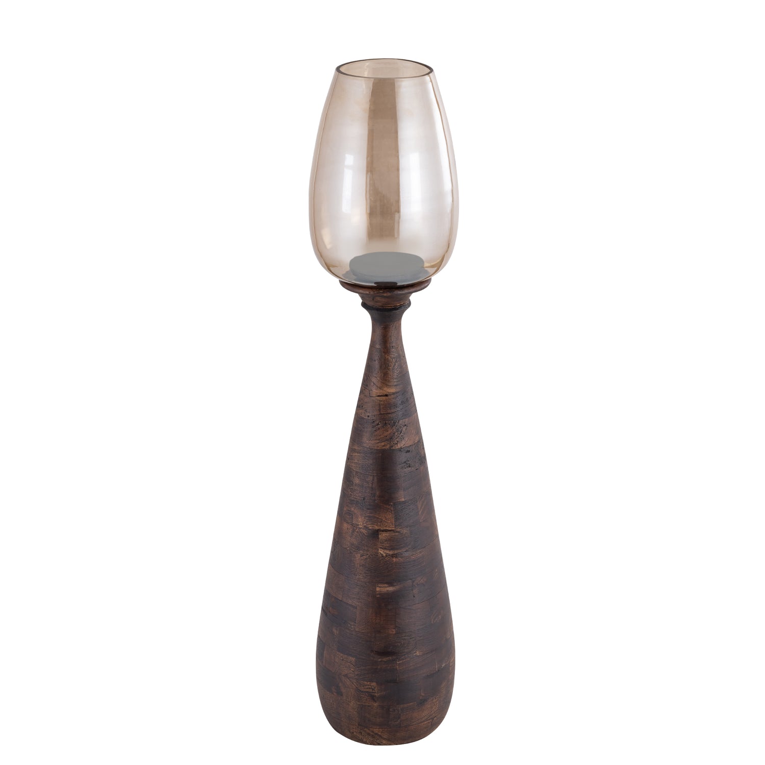 Midi Mango Wood Stormlight Smoke Glass Brown Medium PTMD