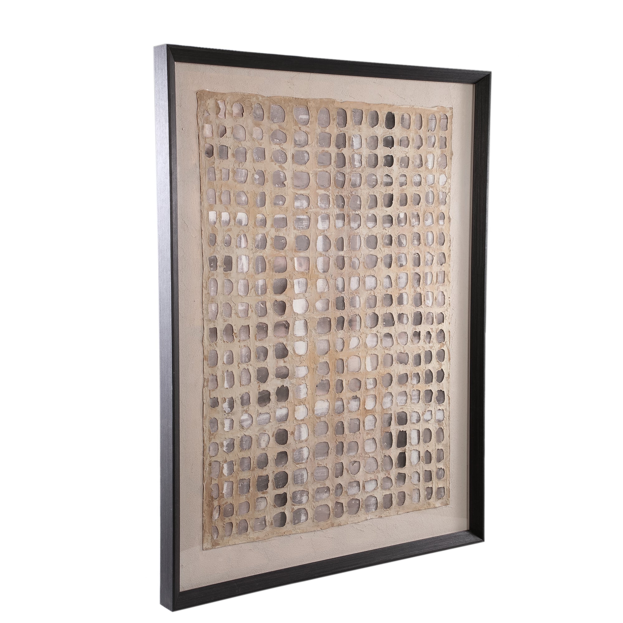 Wandpaneel Carmell Polyester Creme - 90x6x120cm - PTMD
