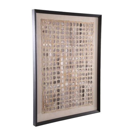 Wandpaneel Carmell Polyester Creme - 90x6x120cm - PTMD