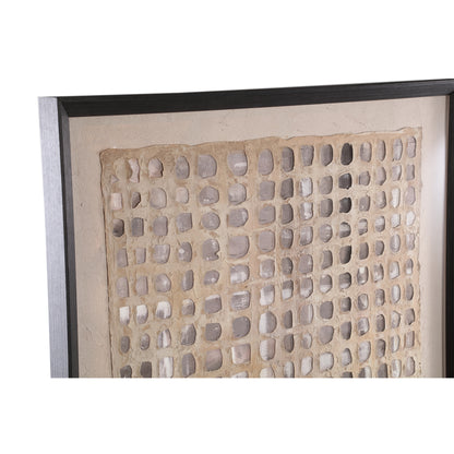 Wandpaneel Carmell Polyester Creme - 90x6x120cm - PTMD