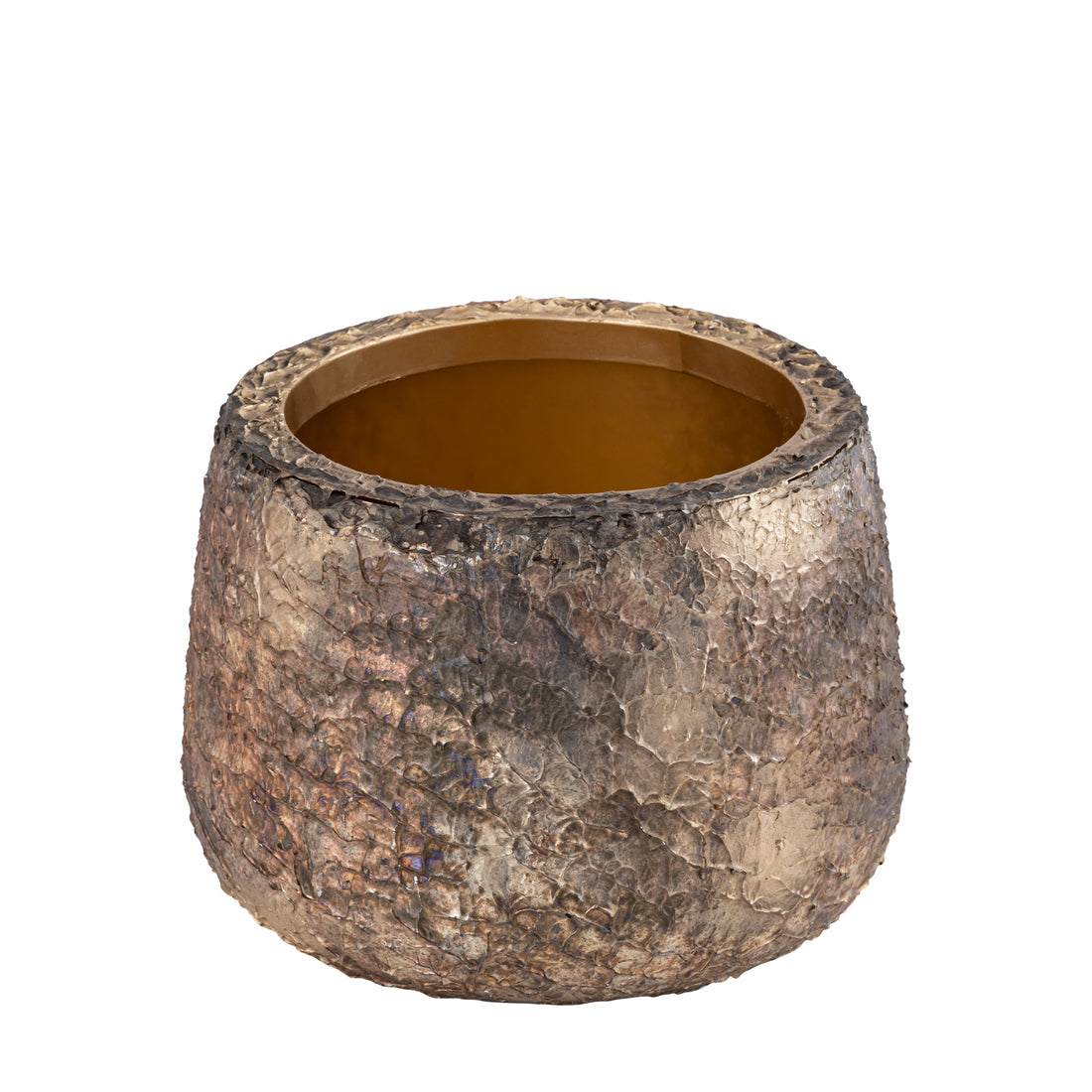 Simona Gold Antique Iron Pot Low M 31x31.0x22cm PTMD