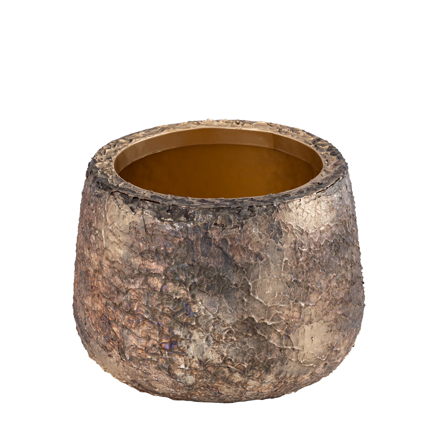 Simona Gold Antique Iron Pot Low M 31x31.0x22cm PTMD