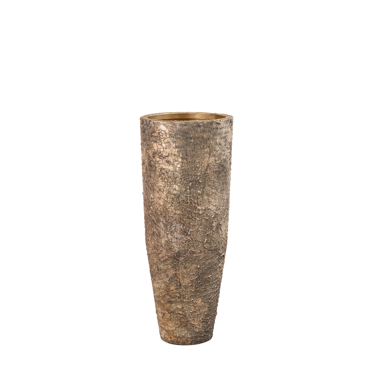 Simona Gold Antique Iron Pot High S 34x34x84cm PTMD