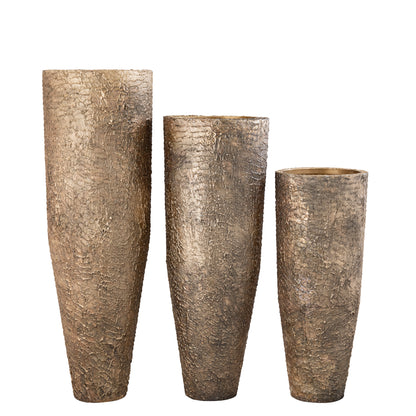 Simona Gold Antique Iron Pot High S 34x34x84cm PTMD