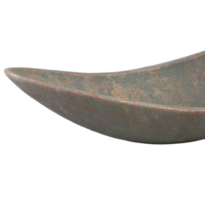 Dawer Grey Cement Bowl Organic Shape L PTMD