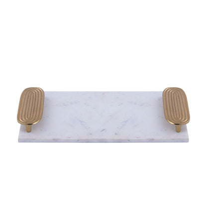 Plateau Dez - 45x25x5 cm - Marmer - Goud Large PTMD