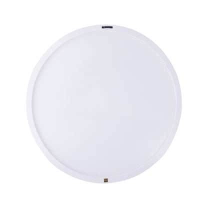 Wandpaneel Wiktor S - Ø90.0cm - MDF - Wit - PTMD