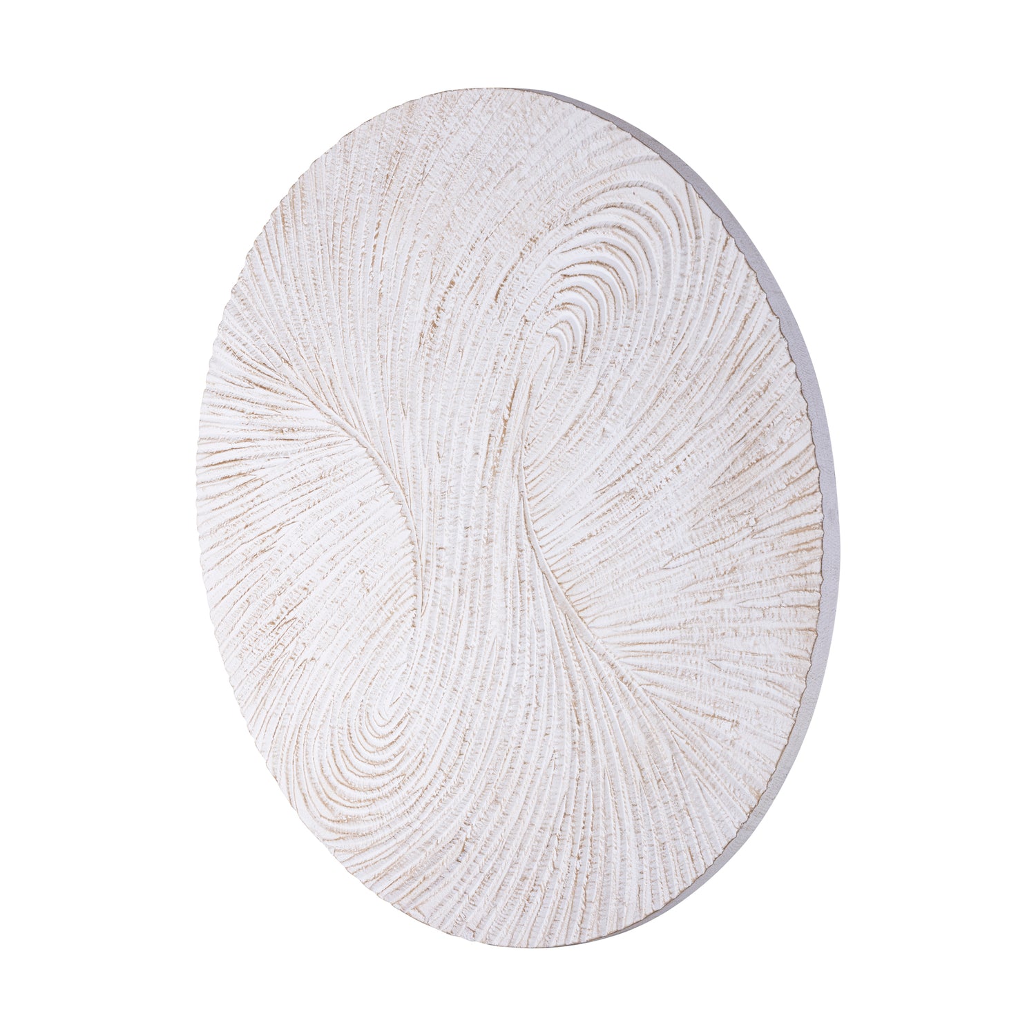 Wandpaneel Wiktor M - Ø120cm - MDF - Wit - PTMD