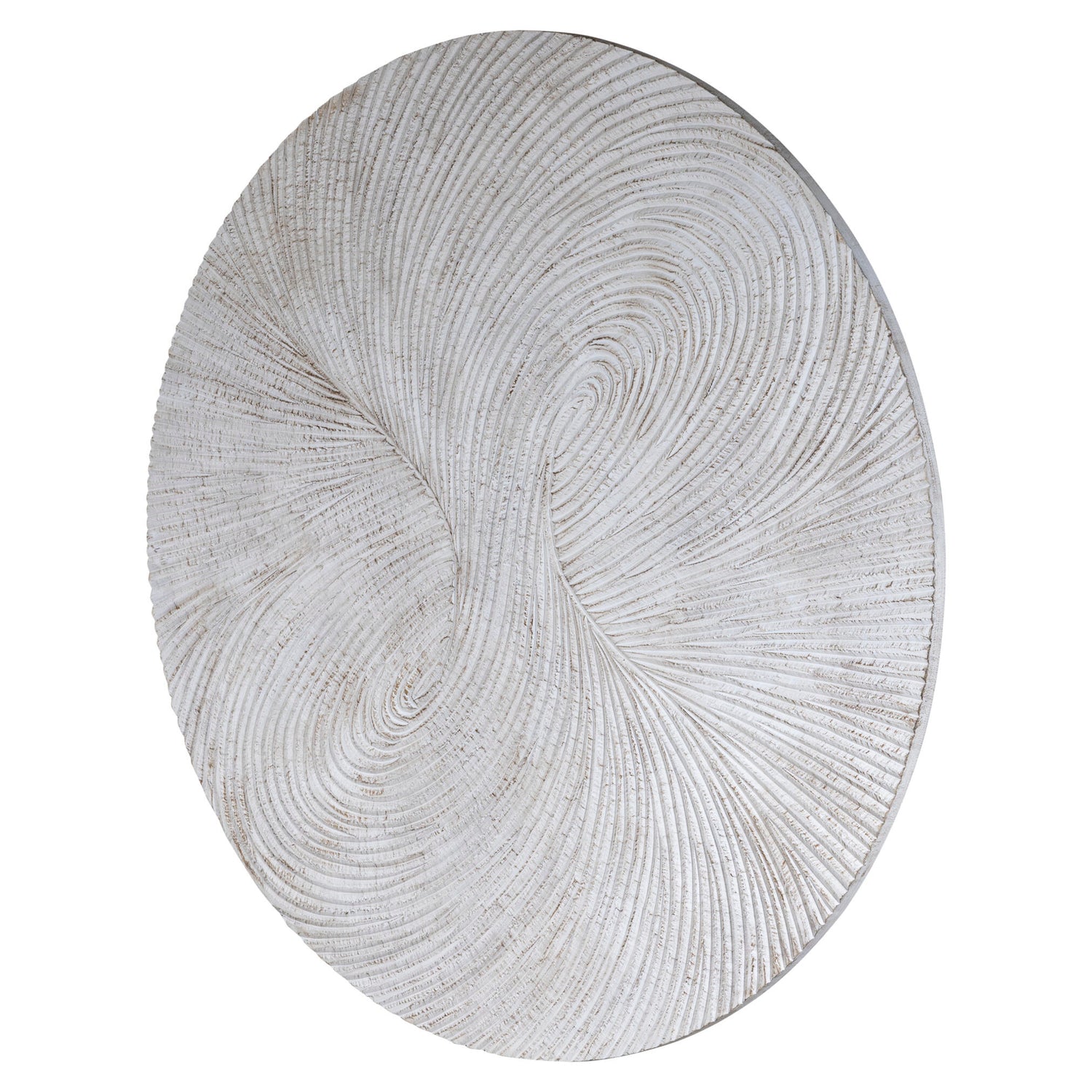Wandpaneel Wiktor L - Ø180cm - MDF - Wit PTMD