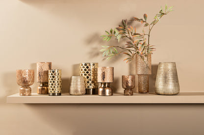Belinsu Windlicht Koper Glas Large PTMD