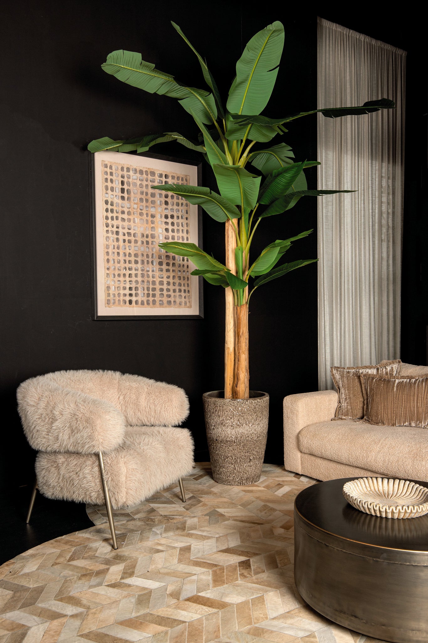 Tree Green PE Real Touch Banana Tree L 170x163x280cm PTMD