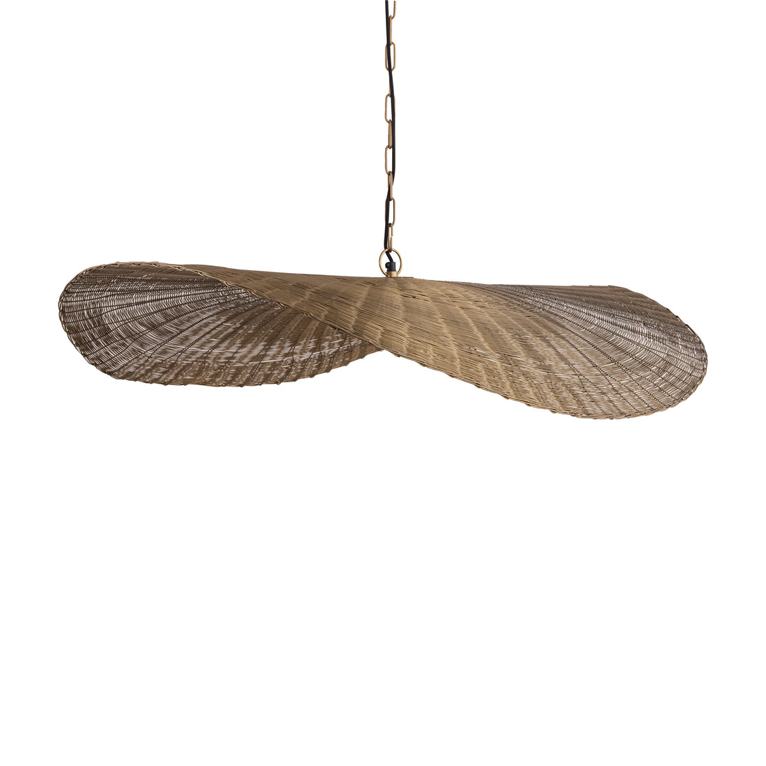 Shauney Gold iron wavy hanging lamp round L PTMD
