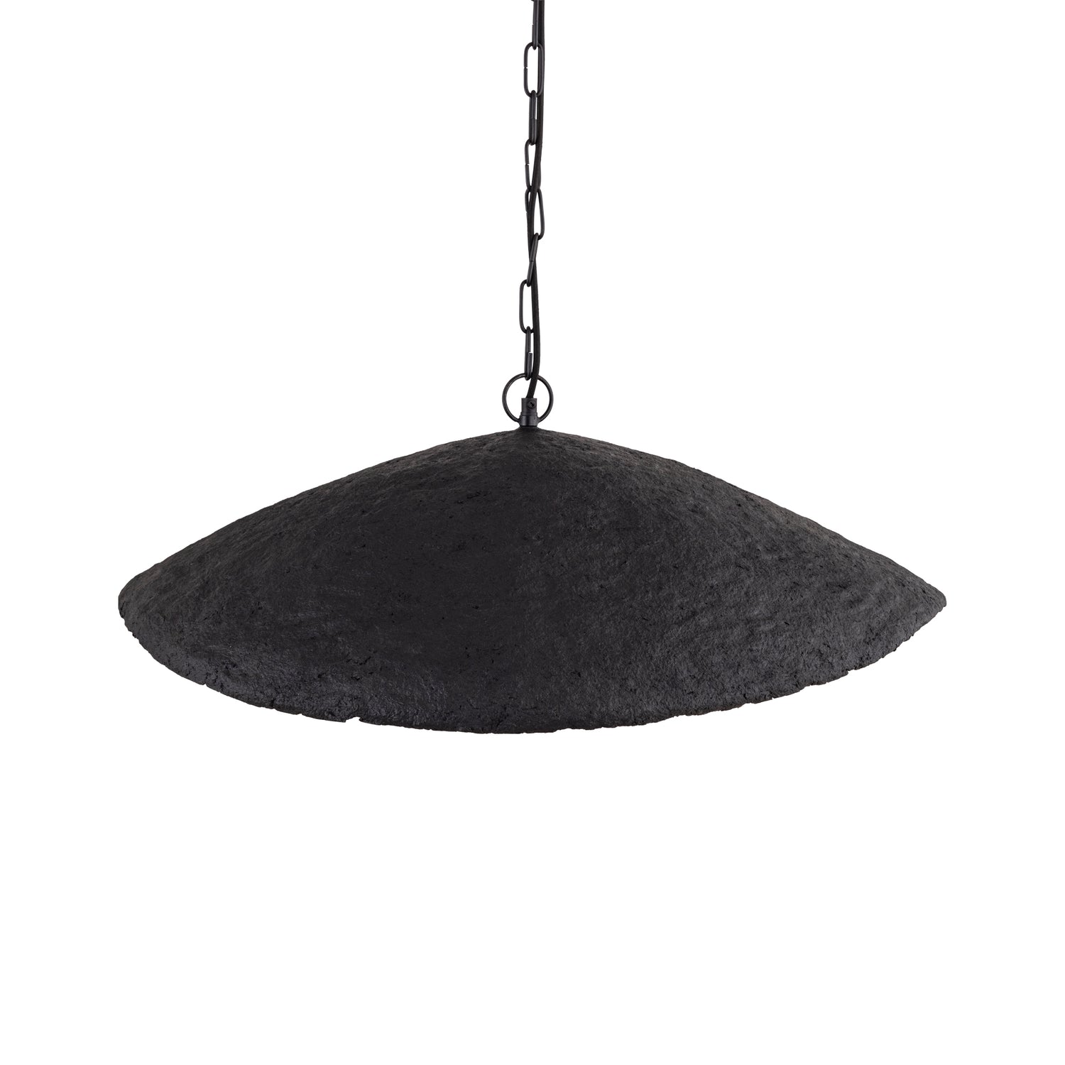 Majid Black Paper Mache Wave Lamp PTMD