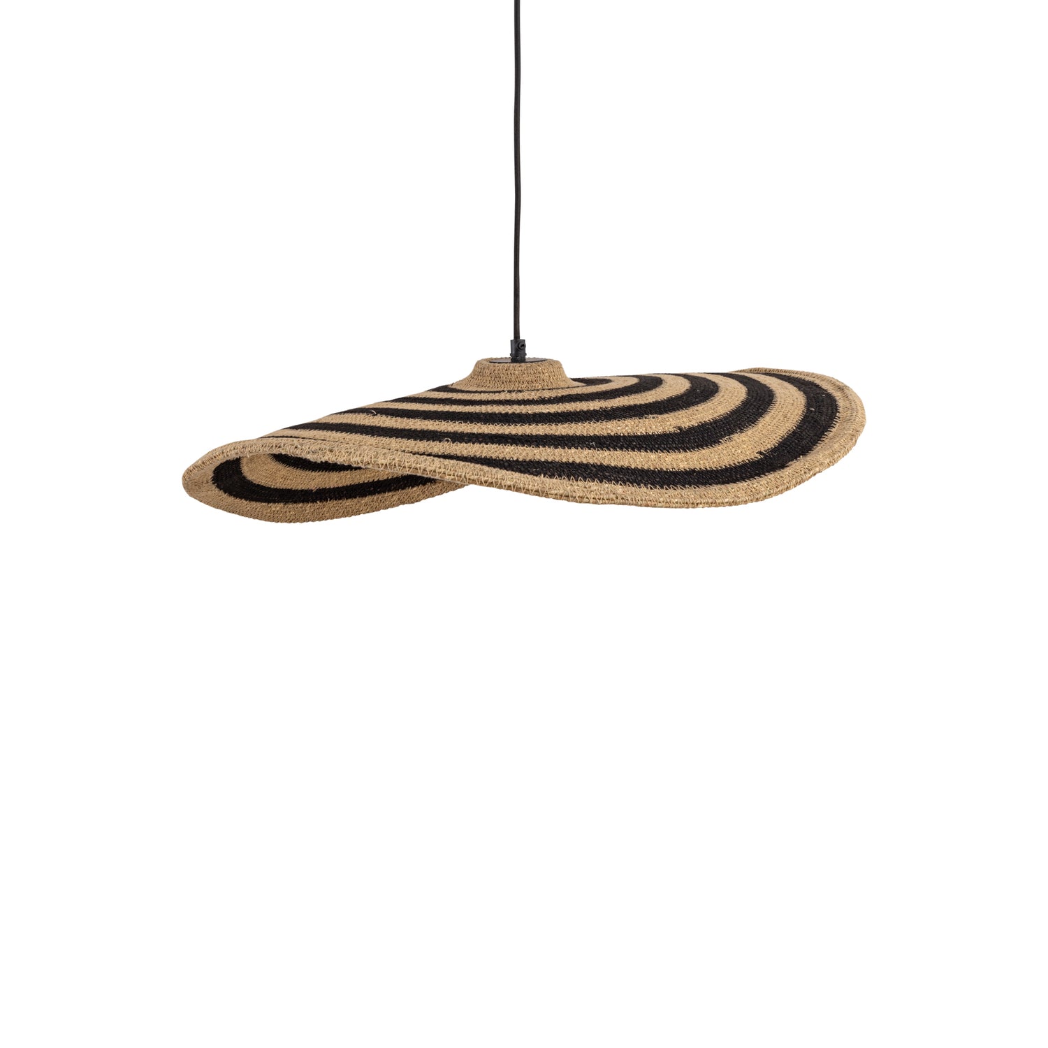 Loulou Natural Seagrass Wavy Hanglamp Small PTMD
